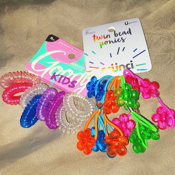 🎄3/$15 NWT Goody/Scunci Colorful Hair Tie Bundle - Picture 6 of 9